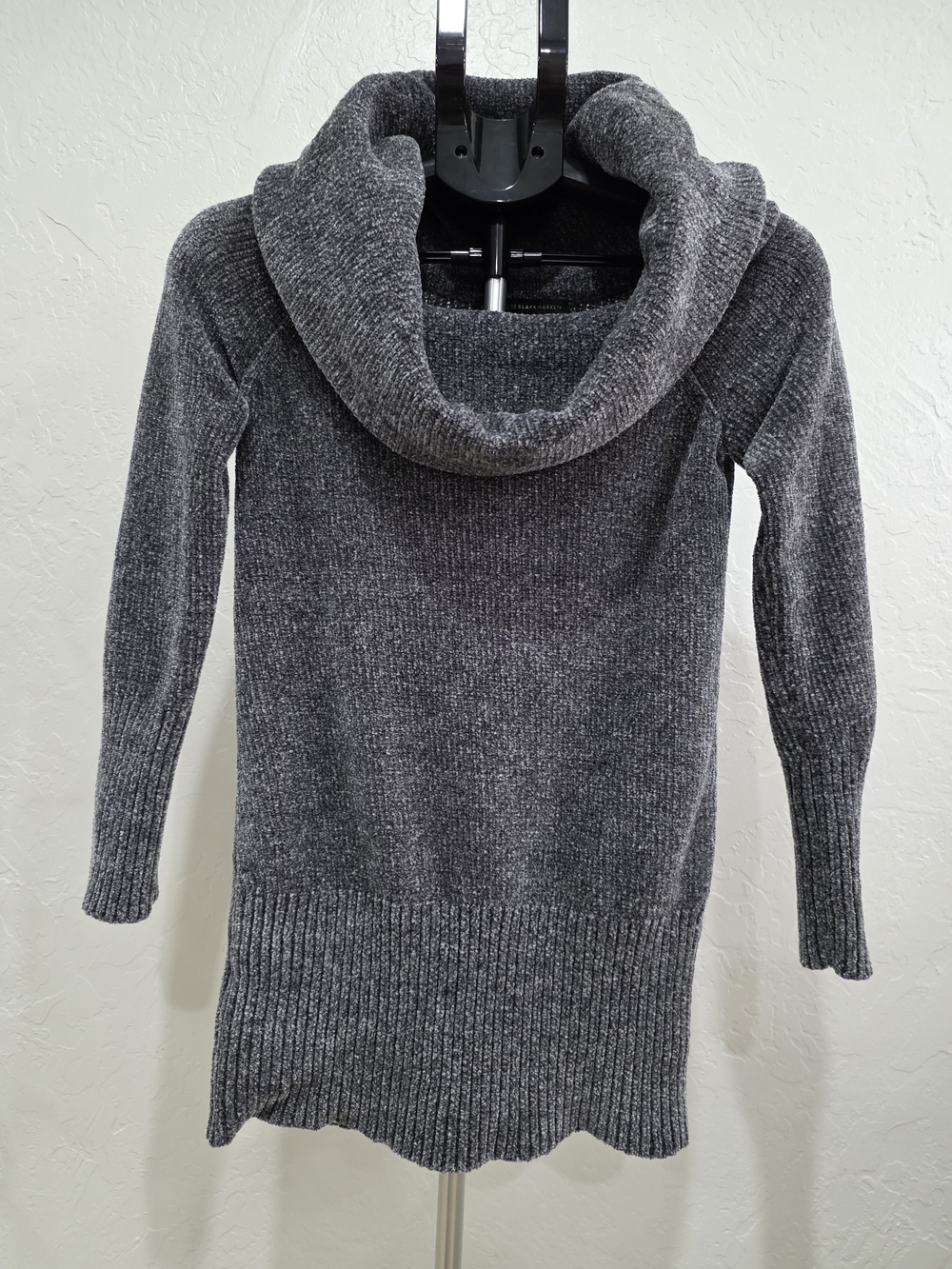 White House Black Market Charcoal Cowl-Neck Sweater